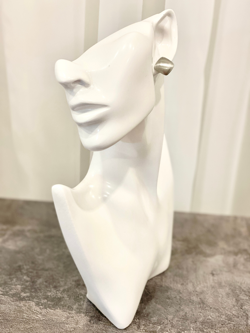 Серьги пусеты квадраты, матовое серебро