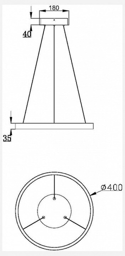 Подвесной светильник Maytoni Rim 4 MOD058PL-L22B3K