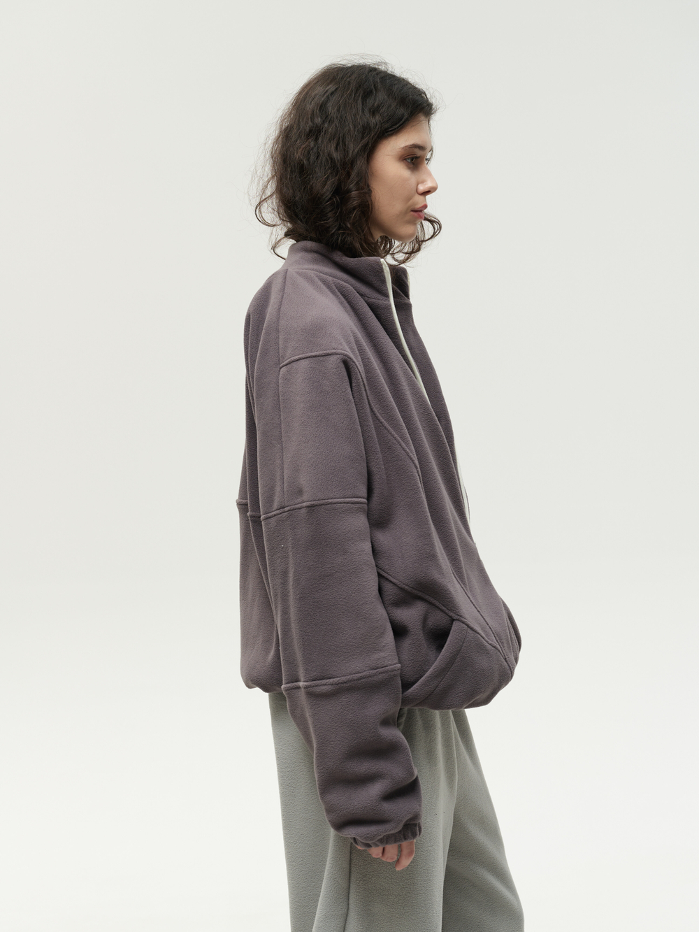 Zip-Up Sweatshirt Grey Excalibur