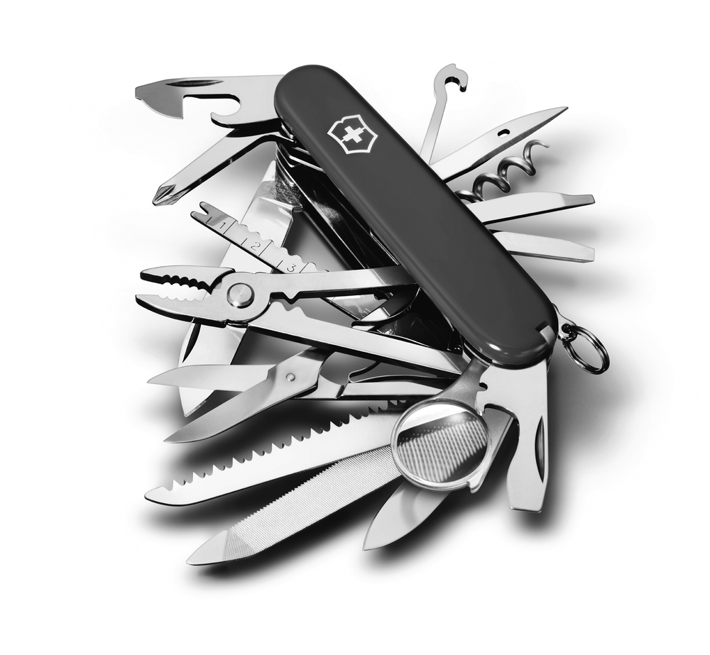 Нож Victorinox SwissChamp, 91 мм, 33 функции, черный*