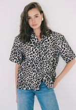 Рубашка Leopard beige