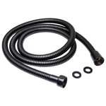 Шланг душевой 150 см имп/кон, EPDM, нерж.сталь ЧЕРНЫЙ МАТОВЫЙ  MIXLINE MIX-2-150 (коробка)