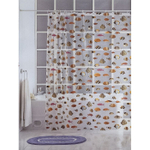 Штора для ванной 180*180см Рыбки