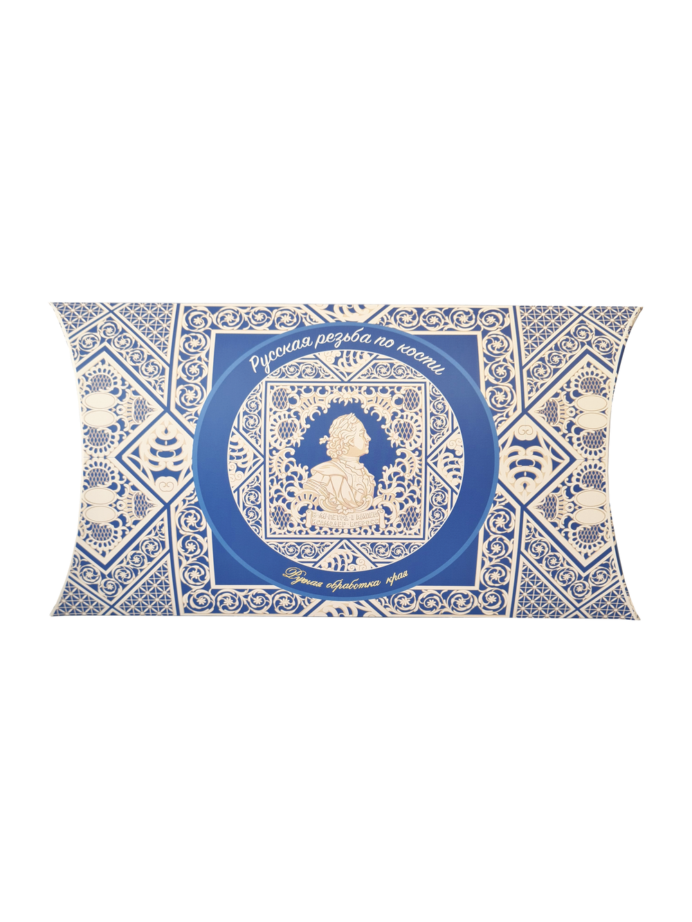 Шаль «Русская резьба по кости», 100% шерсть