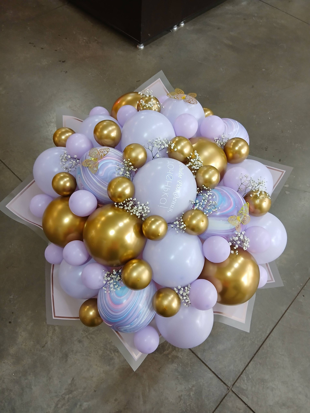 Вау букет в сиреневой гамме, размер XL