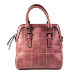 Средняя стильная женская повседневная сумка бледно-розового цвета из экокожи Dublecity D2086-3 Rubber Powder