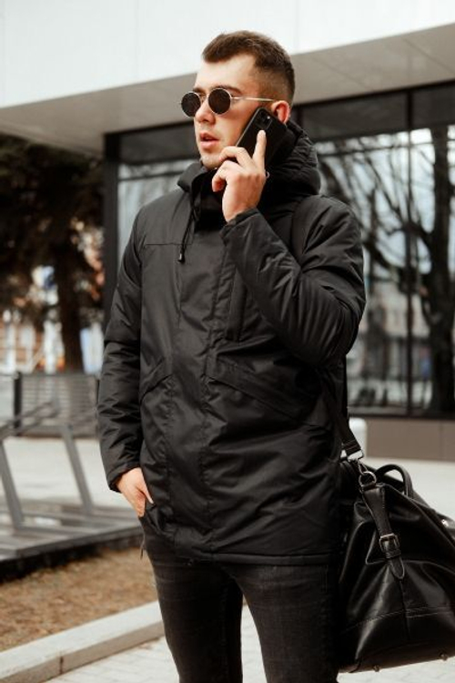 Парка мужская Мембрана темно-серый