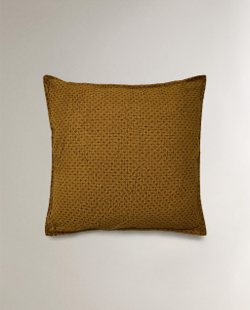Zara Home наволочка декоративная из хлопка, горчичный, 45x45 см