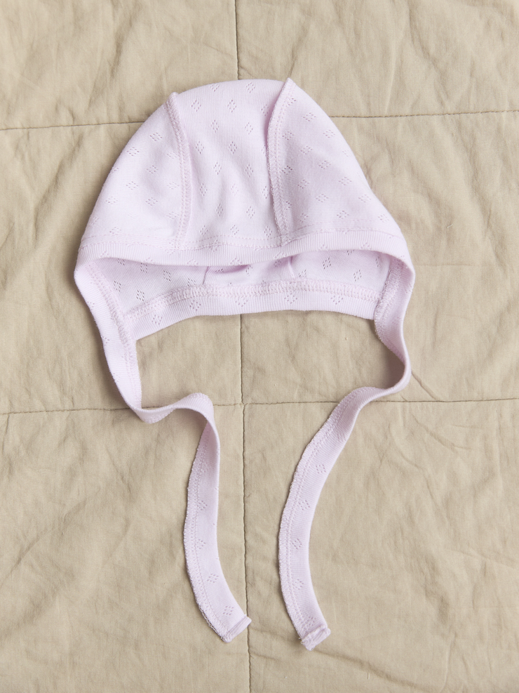 Чепчик ажурный Розовый