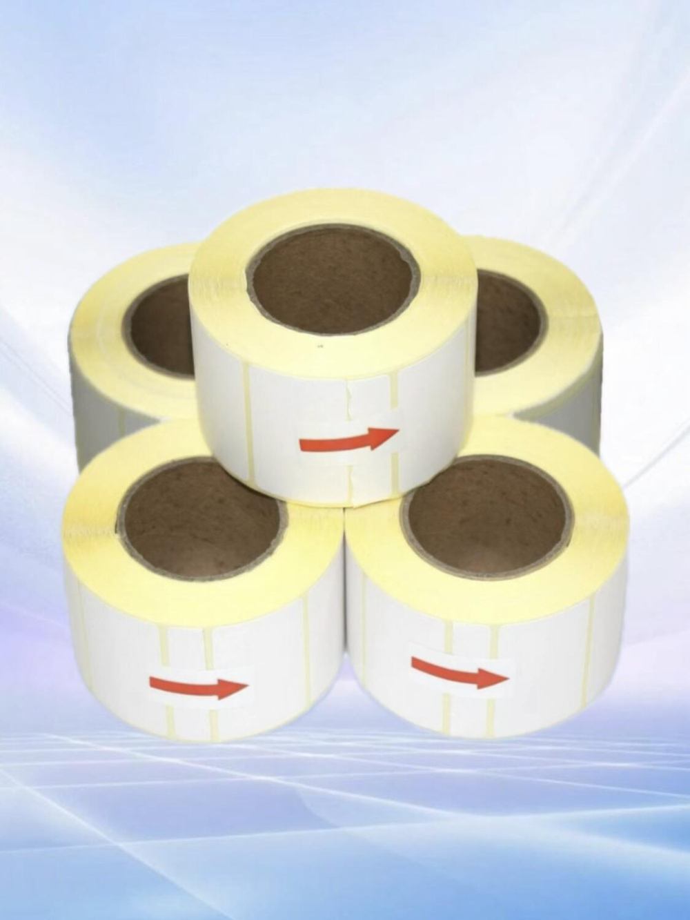 Самоклеящиеся термоэтикетки ТОП 43x25мм 80 рулонов по 800 шт