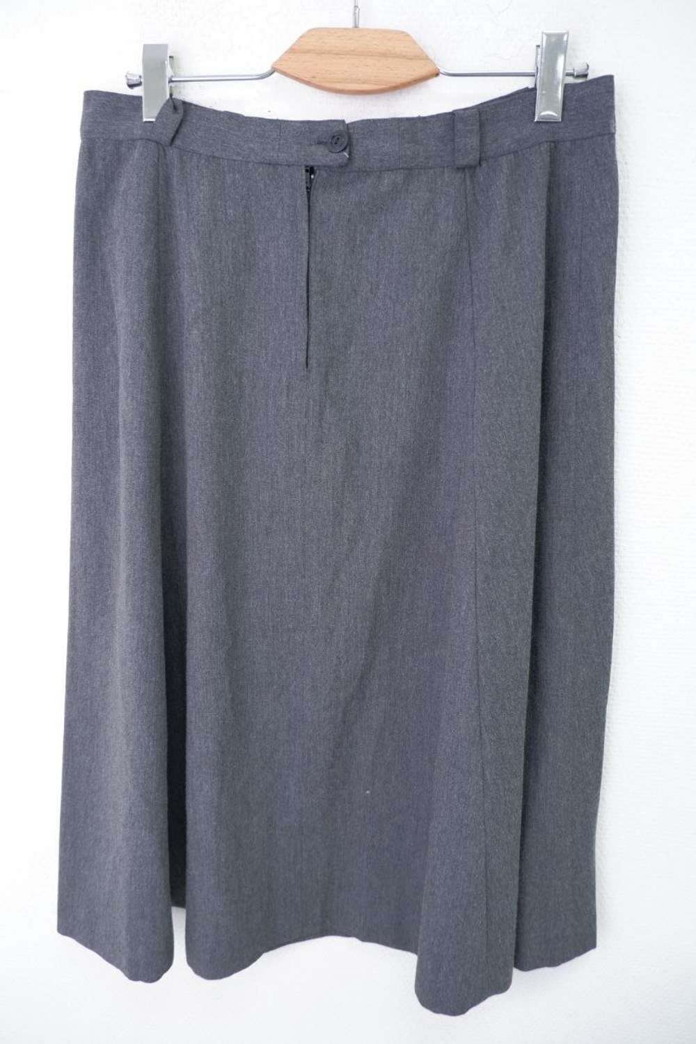 Юбка серая шерстяная 48 размер