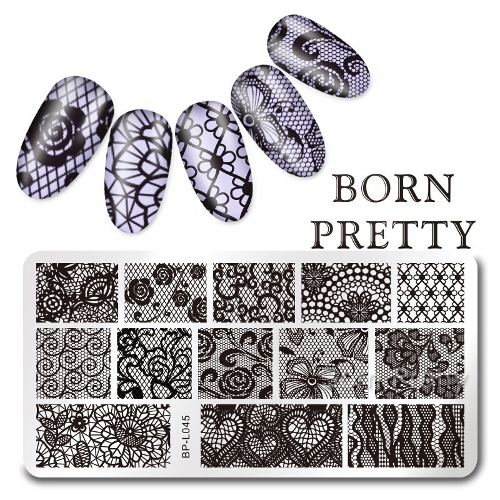 Пластина для стемпинга 12*6 см BORN PRETTY BP-L045