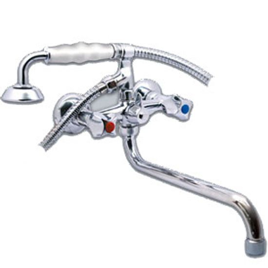 Смеситель ванна Казань 1/2 рез (КСМ-197) ПЛАСТИК.