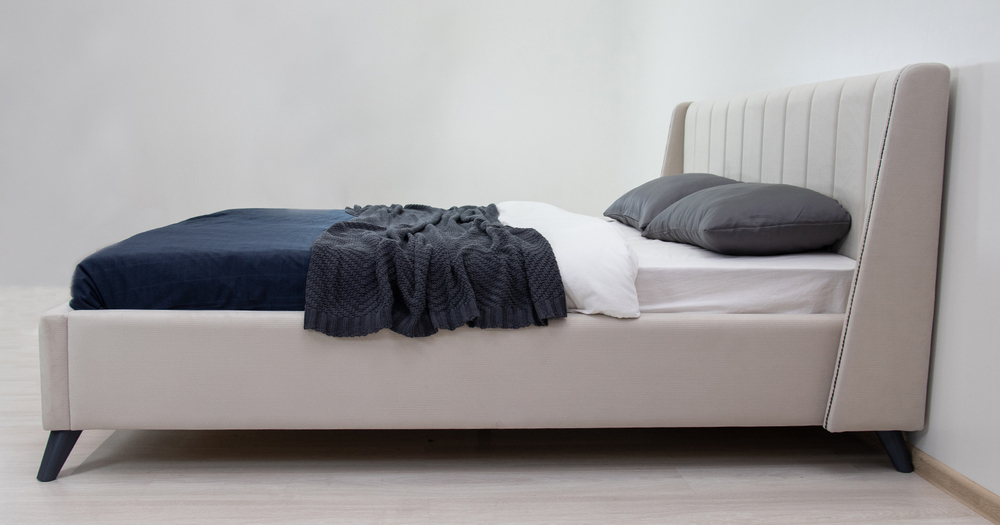 Мелисса (180)Кровать двойная арт. Тори 56 велюр (светло-бежевый)