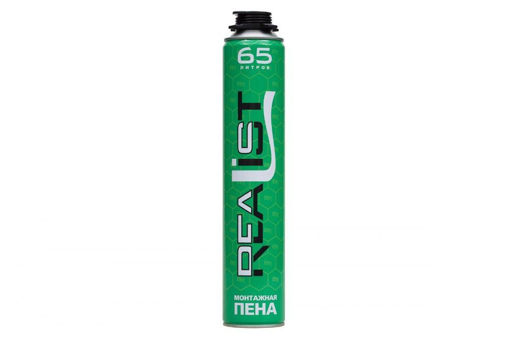 Пена монтажная REALIST PRO Green 65 (12шт/уп.)