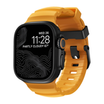 Спортивный ремешок Nomad Rocky Point Band для Apple Watch 44, 45, 46 мм и Ultra 2–3 Водостойкий ремешок из фторэластомера с классической застёжкой из титана 5-го класса. На запястье обхватом 145–195 мм