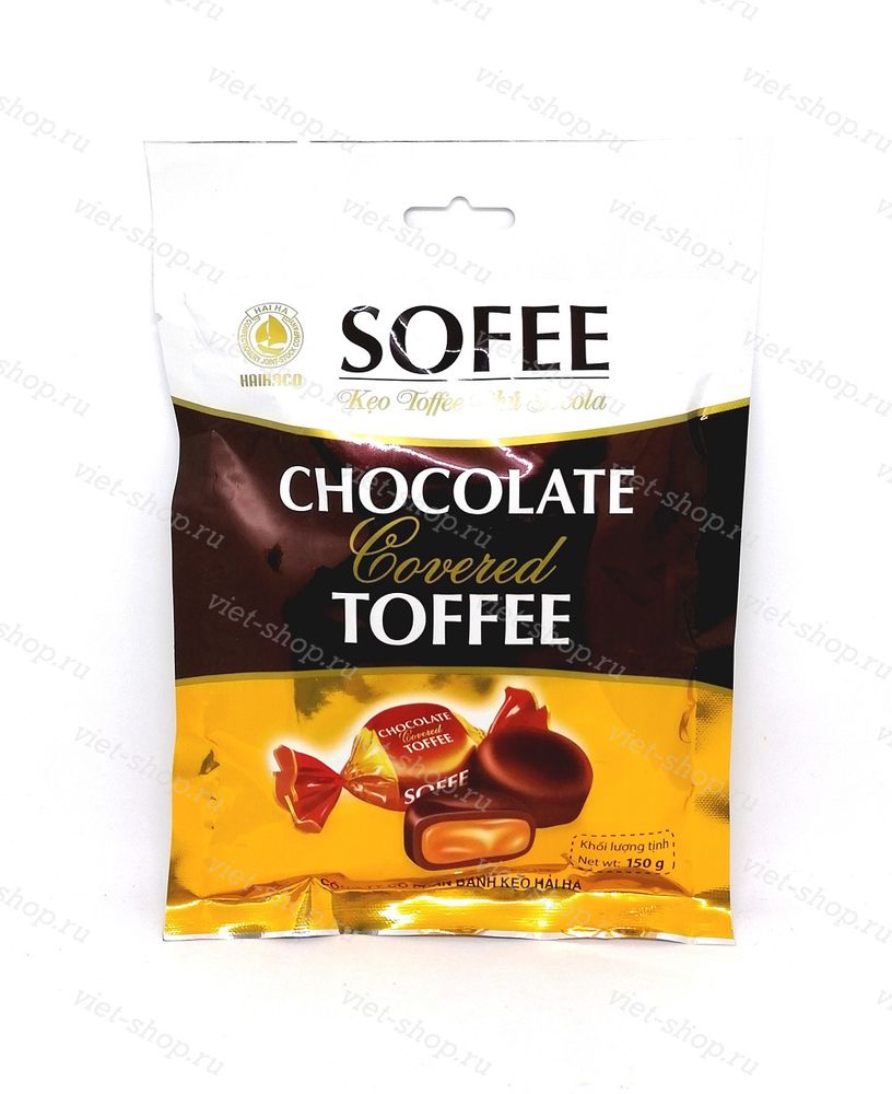 Конфеты тоффи Tofee покрытые шоколадом, Вьетнам, 150 гр.