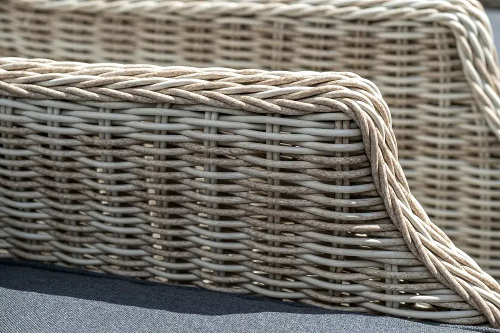 "Неаполь" обеденная группа плетеная из искусственного ротанга, цвет бежевый