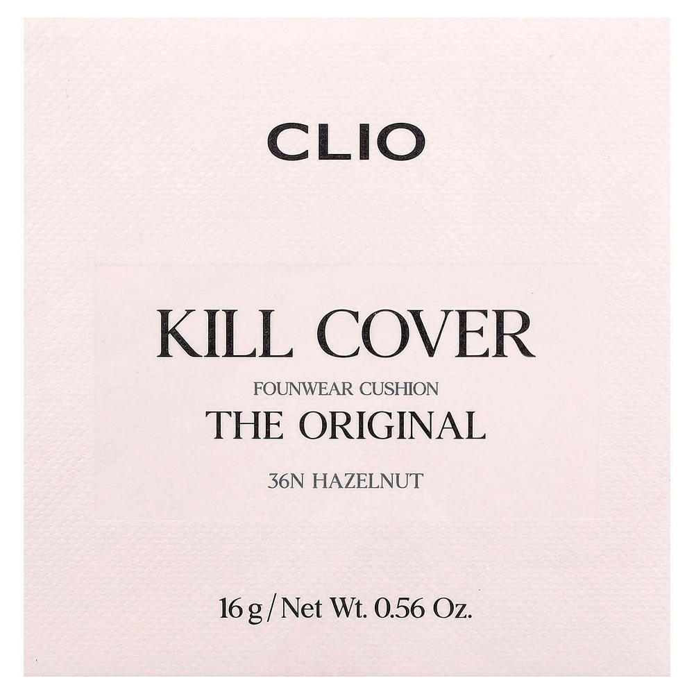 Clio, Death Cover FounWear, кушон, оттенок 36N фундук, 16 г (0,56 унции)