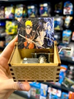 Музыкальная шкатулка детская Наруто Саске Naruto деревянная