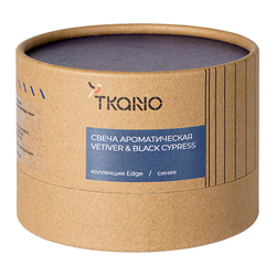Свеча ароматическая vetiver & black cypress из коллекции edge, синий, 30 ч