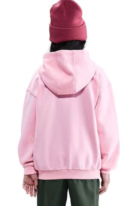 Детская теннисная куртка Nike Kids Sportswear Club Fleece Oversized Full Zip - med soft pink/white