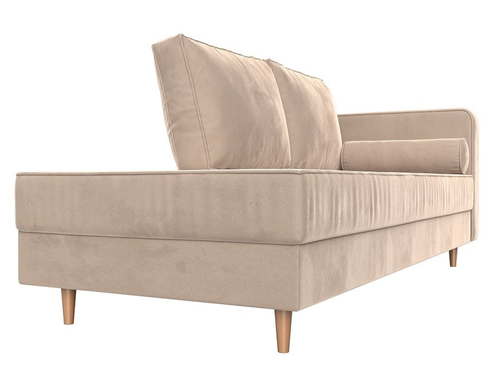 Кушетка Прайм правая, Бежевый, Велюр, 100873