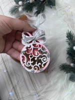 Новогодняя елочная игрушка Шар