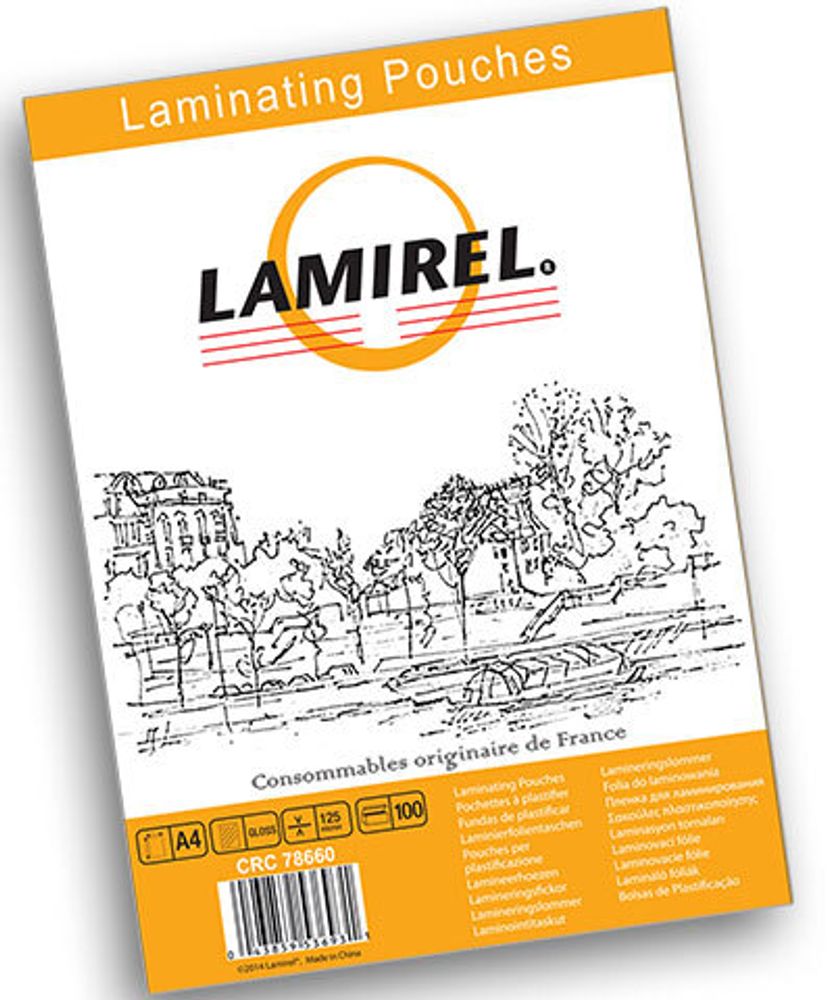 Пленка для ламинирования  Lamirel,  А4, 125мкм, 100 шт.