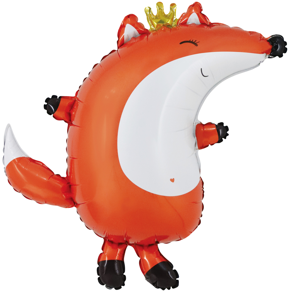 К Фигура Лиса в короне Сатин (31''/79 см)