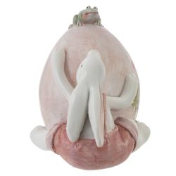 GAEM Фигурка декоративная "Заяц с яйцом", L11 W9 H10,5 см