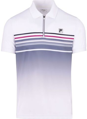 Мужское теннисное поло Fila Diego - gray dawn print