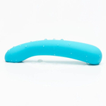 Голубой вибратор с подвижной головкой iroha Fit+ Aonami - 18 см. (Цвет: голубой)