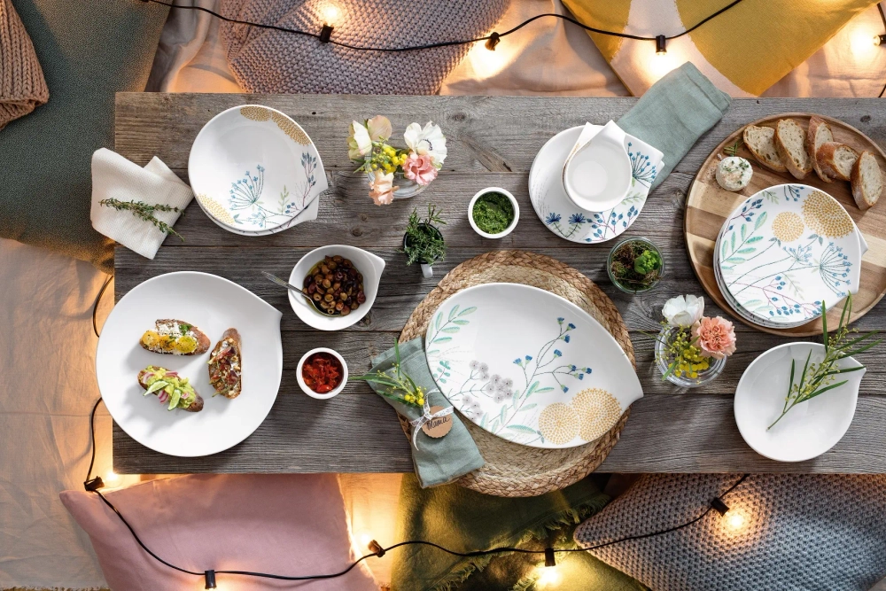 Villeroy & Boch Набор для завтрака Flow на 2 персоны 10-3420-2640 + 10-3420-9651 + 10-3420-3810