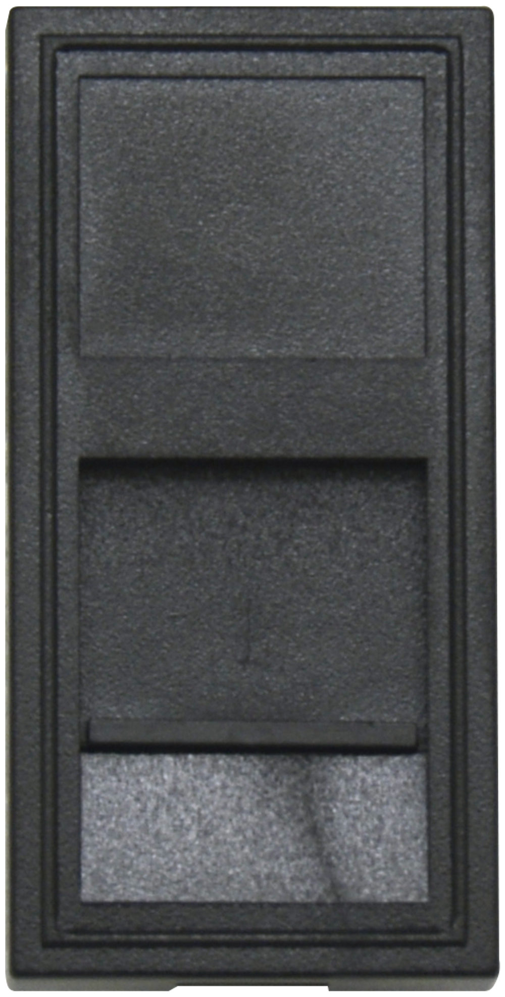 Розетка DEC RJ45 UTP кат.6,  1мод.,  черн. матовая (22.5х45мм)