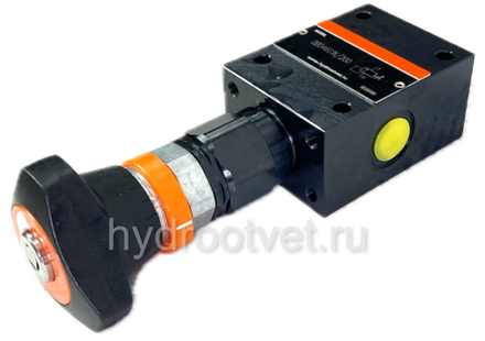 DBDA10G1X/100 - Предохранительный клапан прямого управления Ду10, давление регулировки до 100 бар, тип монтажа - резьбовой, элемент регулировки A = рукоятка с ключом