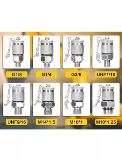 Комплект гидравлических манометров Manos с 9 муфтами и 3 манометрами