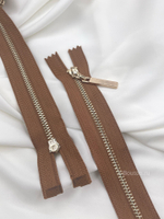 Молния коричневая золото