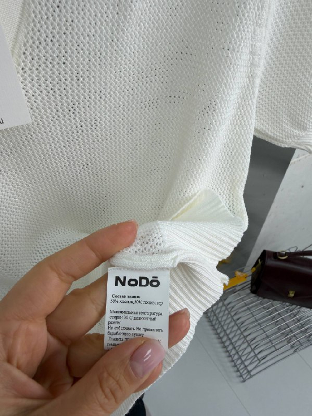 Футболка-поло женская артикул 9610 цвет "молочный"