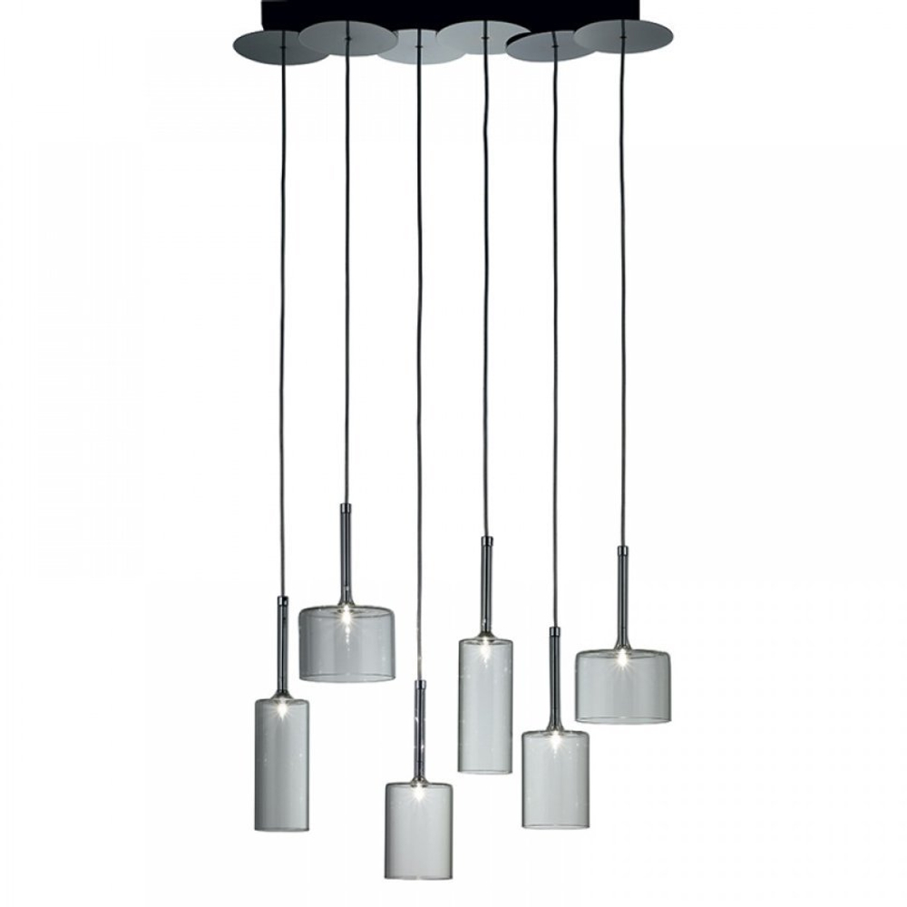 Pendant design lamp  SP SPILL 6 / Spillray by AXO LIGHT  (Grey)