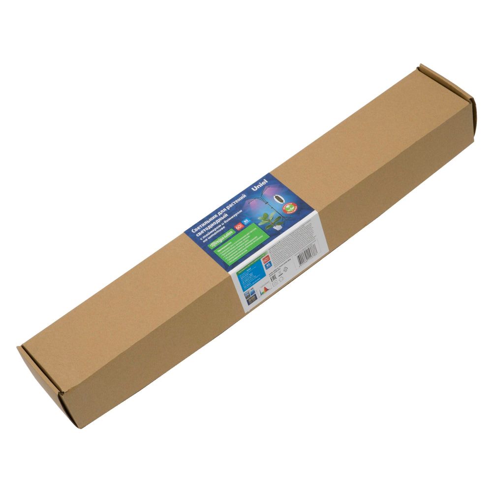 ULT-P32-60W-SPLE-TM-40 IP40 BLACK QUAD Светильник для растений светодиодный с таймером. на штативе. Спектр для фотосинтеза. TM Uniel