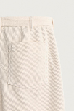 ZARA ШОРТЫ ИЗ ВЕЛЬВЕТА КЛАССИЧЕСКОГО КРОЯ, ЭКРЮ