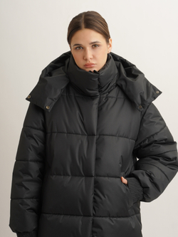 Пуховик Unisex длина 140 см., черный