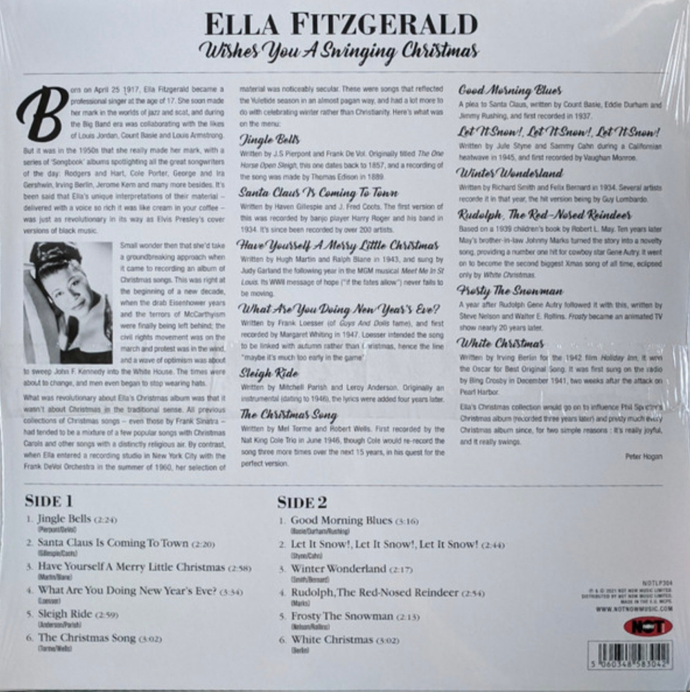 Ella Fitzgerald – Wishes You A Swinging Christmas*