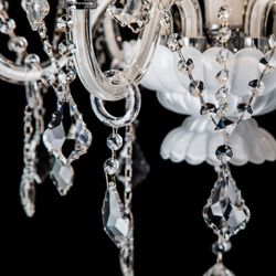 Citilux Финка CL353161 Люстра стеклянная подвесная Белая