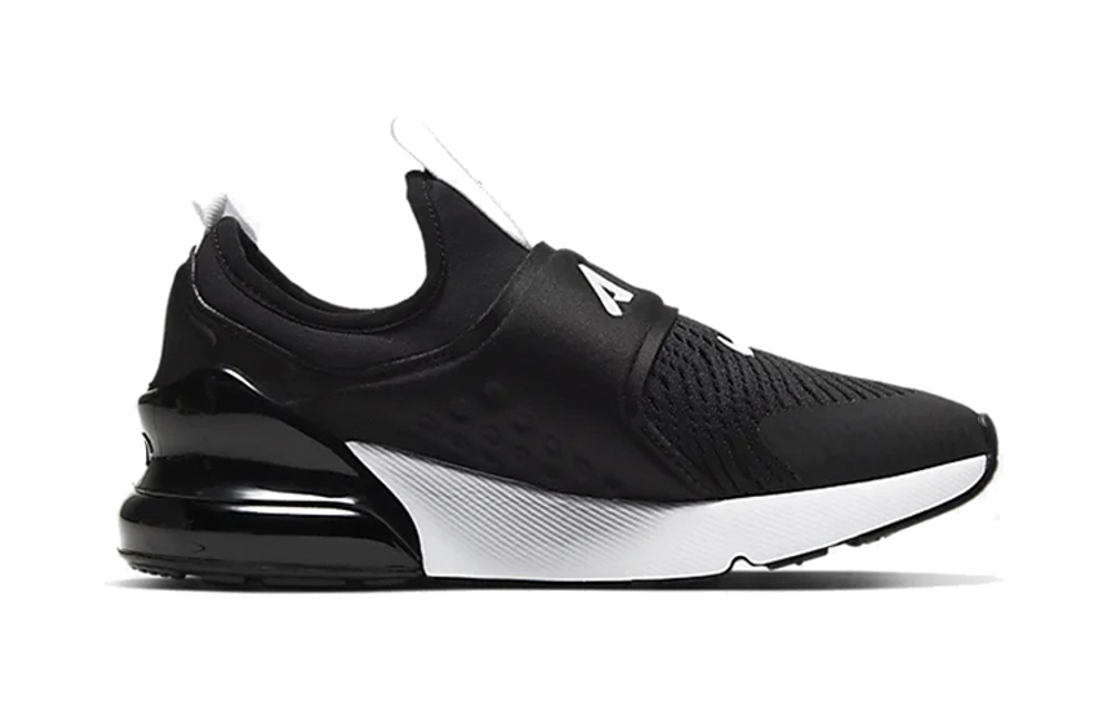 Middle-aged children's Nike Air Max 270 Extreme comfortable all-match low-top running shoes black and white