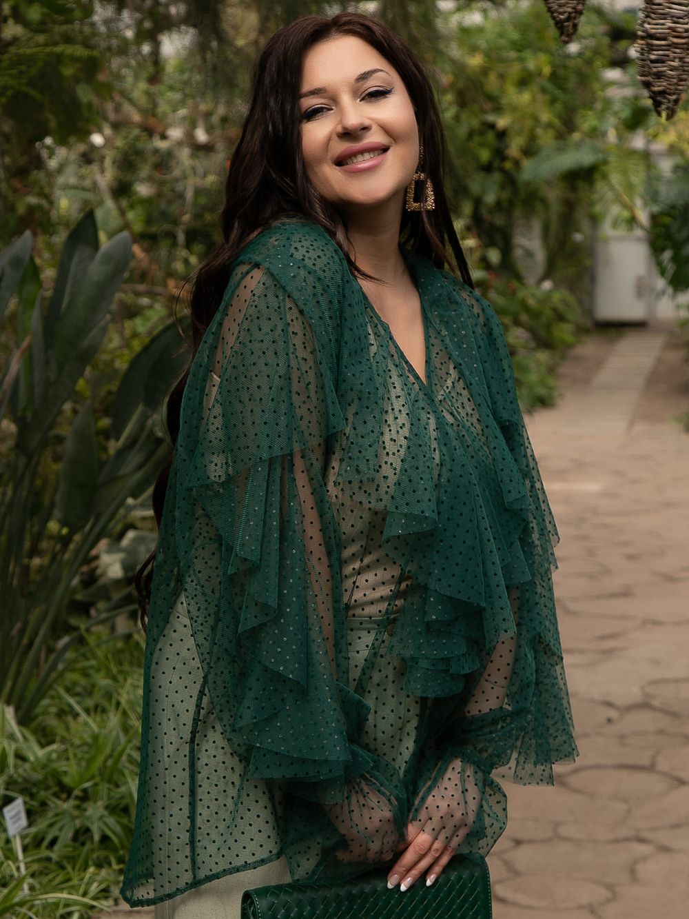 Блуза Диантус (зеленая) Б15548-39М LT Collection