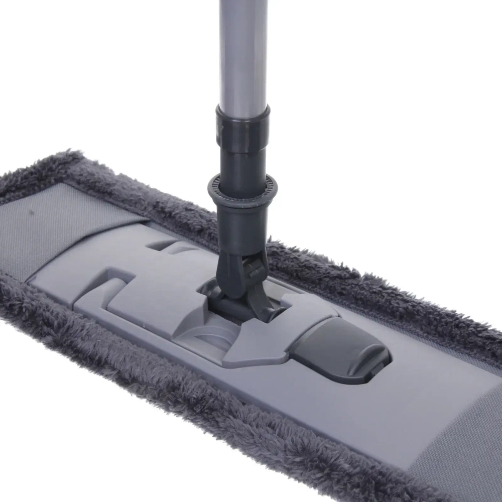 Швабра Селфи с насадкой из микрофибры, насадка 90гр Gray
