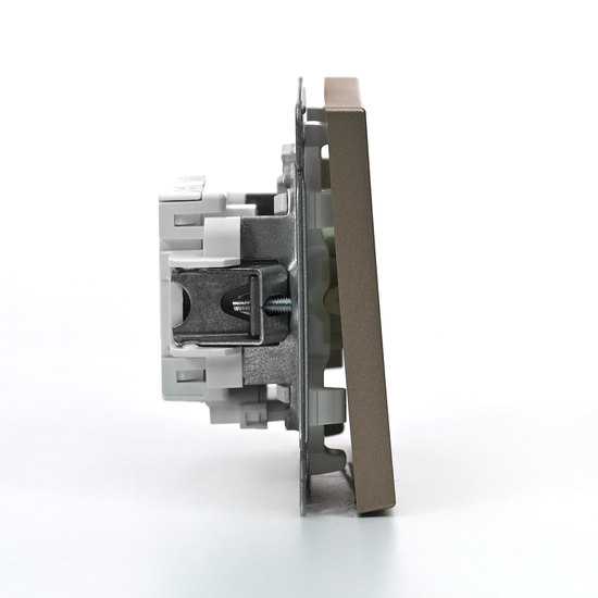 Выключатель 1-кл. ArtGallery (сх. 1а) 10AX с подсветкой механизм шампань SE GAL000513