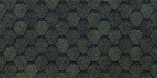 Гибкая черепица Döcke PIE EURASIA/ ШЕСТИГРАННИК/ Зеленый